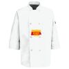 Eight Pearl Button Chef Coat with Thermometer Pocket Thumbnail