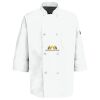 Eight Pearl Button Chef Coat with Thermometer Pocket Thumbnail