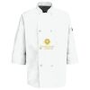 Eight Pearl Button Chef Coat with Thermometer Pocket Thumbnail