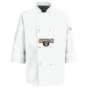Eight Pearl Button Chef Coat with Thermometer Pocket Thumbnail