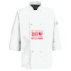 Eight Pearl Button Chef Coat with Thermometer Pocket Thumbnail