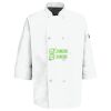 Eight Pearl Button Chef Coat with Thermometer Pocket Thumbnail