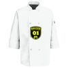 Eight Pearl Button Chef Coat with Thermometer Pocket Thumbnail