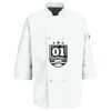 Eight Pearl Button Chef Coat with Thermometer Pocket Thumbnail