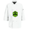 Eight Pearl Button Chef Coat with Thermometer Pocket Thumbnail
