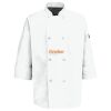 Eight Pearl Button Chef Coat with Thermometer Pocket Thumbnail