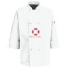 Eight Pearl Button Chef Coat with Thermometer Pocket Thumbnail