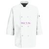 Eight Pearl Button Chef Coat with Thermometer Pocket Thumbnail