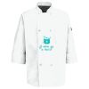 Eight Pearl Button Chef Coat with Thermometer Pocket Thumbnail