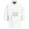 Eight Pearl Button Chef Coat with Thermometer Pocket Thumbnail