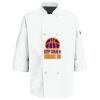 Eight Pearl Button Chef Coat with Thermometer Pocket Thumbnail