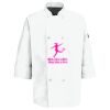 Eight Pearl Button Chef Coat with Thermometer Pocket Thumbnail