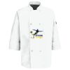 Eight Pearl Button Chef Coat with Thermometer Pocket Thumbnail