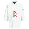 Eight Pearl Button Chef Coat with Thermometer Pocket Thumbnail