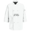 Eight Pearl Button Chef Coat with Thermometer Pocket Thumbnail