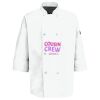 Eight Pearl Button Chef Coat with Thermometer Pocket Thumbnail