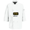 Eight Pearl Button Chef Coat with Thermometer Pocket Thumbnail