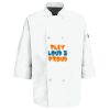 Eight Pearl Button Chef Coat with Thermometer Pocket Thumbnail