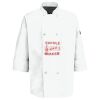 Eight Pearl Button Chef Coat with Thermometer Pocket Thumbnail