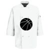 Eight Pearl Button Chef Coat with Thermometer Pocket Thumbnail