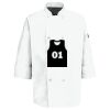 Eight Pearl Button Chef Coat with Thermometer Pocket Thumbnail