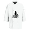 Eight Pearl Button Chef Coat with Thermometer Pocket Thumbnail