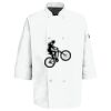 Eight Pearl Button Chef Coat with Thermometer Pocket Thumbnail
