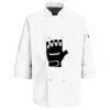 Eight Pearl Button Chef Coat with Thermometer Pocket Thumbnail