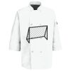 Eight Pearl Button Chef Coat with Thermometer Pocket Thumbnail