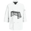Eight Pearl Button Chef Coat with Thermometer Pocket Thumbnail