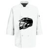 Eight Pearl Button Chef Coat with Thermometer Pocket Thumbnail