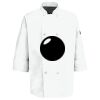 Eight Pearl Button Chef Coat with Thermometer Pocket Thumbnail