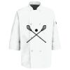 Eight Pearl Button Chef Coat with Thermometer Pocket Thumbnail