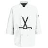 Eight Pearl Button Chef Coat with Thermometer Pocket Thumbnail