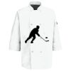 Eight Pearl Button Chef Coat with Thermometer Pocket Thumbnail