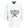 Eight Pearl Button Chef Coat with Thermometer Pocket Thumbnail