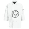 Eight Pearl Button Chef Coat with Thermometer Pocket Thumbnail