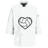Eight Pearl Button Chef Coat with Thermometer Pocket Thumbnail