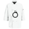 Eight Pearl Button Chef Coat with Thermometer Pocket Thumbnail