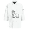 Eight Pearl Button Chef Coat with Thermometer Pocket Thumbnail