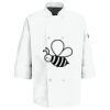 Eight Pearl Button Chef Coat with Thermometer Pocket Thumbnail