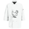 Eight Pearl Button Chef Coat with Thermometer Pocket Thumbnail