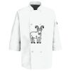 Eight Pearl Button Chef Coat with Thermometer Pocket Thumbnail