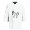 Eight Pearl Button Chef Coat with Thermometer Pocket Thumbnail