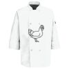 Eight Pearl Button Chef Coat with Thermometer Pocket Thumbnail