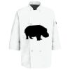 Eight Pearl Button Chef Coat with Thermometer Pocket Thumbnail