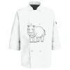 Eight Pearl Button Chef Coat with Thermometer Pocket Thumbnail