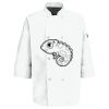 Eight Pearl Button Chef Coat with Thermometer Pocket Thumbnail