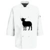 Eight Pearl Button Chef Coat with Thermometer Pocket Thumbnail
