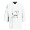 Eight Pearl Button Chef Coat with Thermometer Pocket Thumbnail
